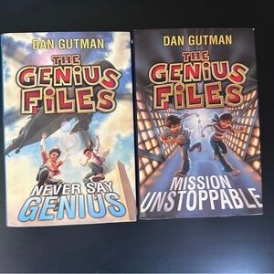 Dan Gutman Genius Files Bundle of 2 Books